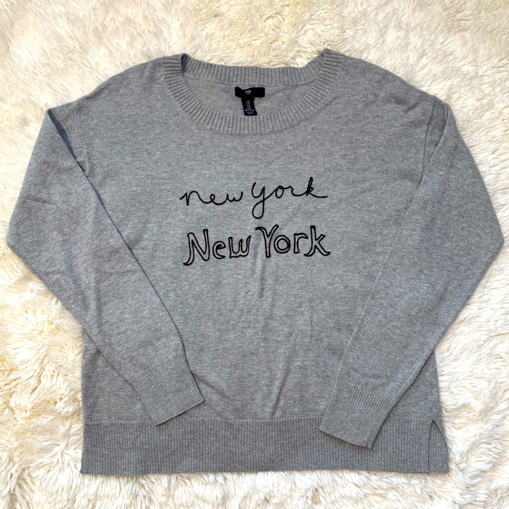 Gap New York Grey Lightweight Sweater
